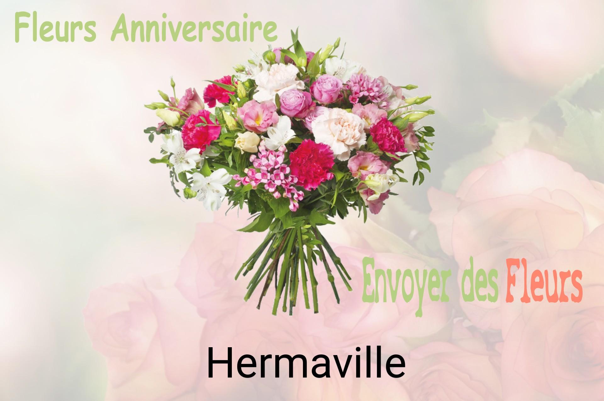 Bouquet de fleurs d’anniversaire livré à Hermaville